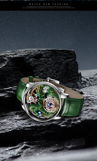 PINDU Design 2025 NEW Men Watch Diamond TourbillionTop Brand Luxury Astronomia Quartz Watch Men sapphire glass waterproof Watch