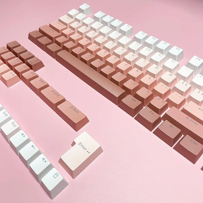 132 Keys OEM Profile Gradient backlit RGB Keycaps For Cherry Mx Switch Mechanical Gamer Keyboard PBT Keycap ISO Layout Key caps