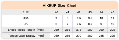 HIKEUP High-Top Men Hiking Boots Winter Outdoor Shoes Lace-Up Non-Slip Sports Casual Trekking Boots Men Suede Warm Shoes