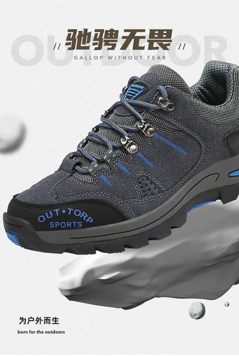Retro Style Men Sports Shoes Autumn and Winter Short Boots Anti Slip Hiking Shoes Suitable for Ankle Boots Urban Commuting 2025