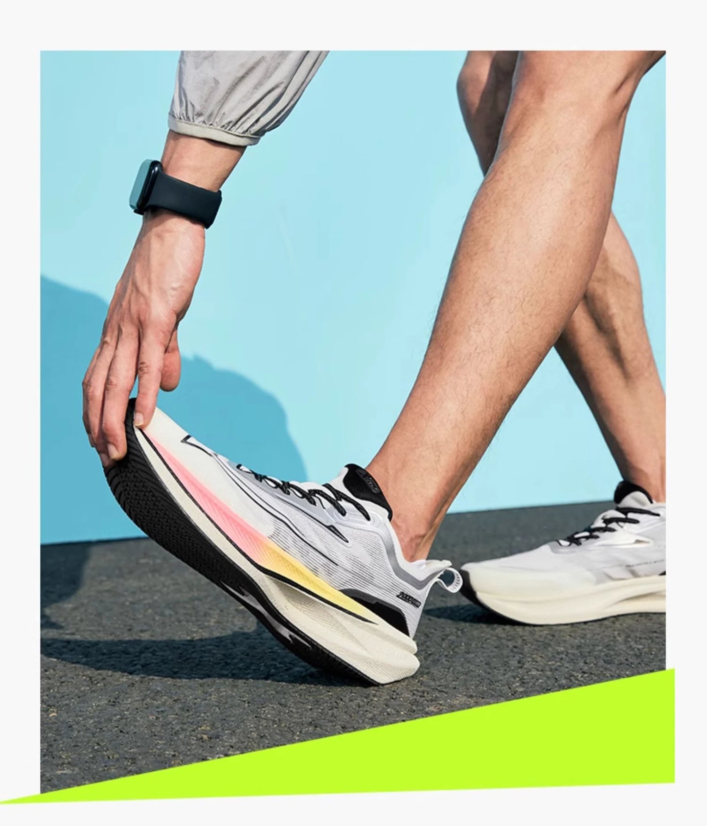Xtep 2000KM 2.0 Running Shoes for Men, Summer Professional TPU Shock Absorption Sneakers (Suggest Half Size Down) 876219110043