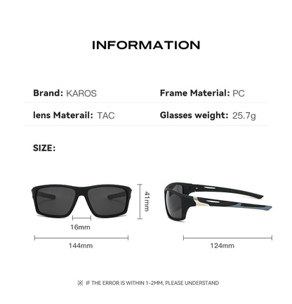 Ochelari polarizați Karos UV400 pentru bărbați și femei – ciclism, pescuit, alergare, sporturi în aer liber, ochelari de soare pentru bicicletă, ochelari pentru condus și călărie YZ2012
