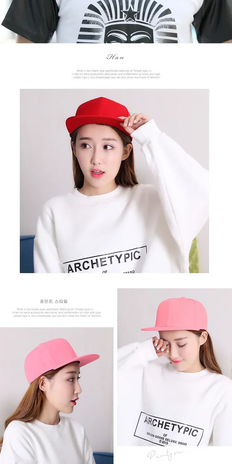Big Bone Man Plus Size Baseball Caps Adult Flat Peak Hip Hop Fitted Hat Men Women Large hats Snapback Cap size 6 3/4 to 8