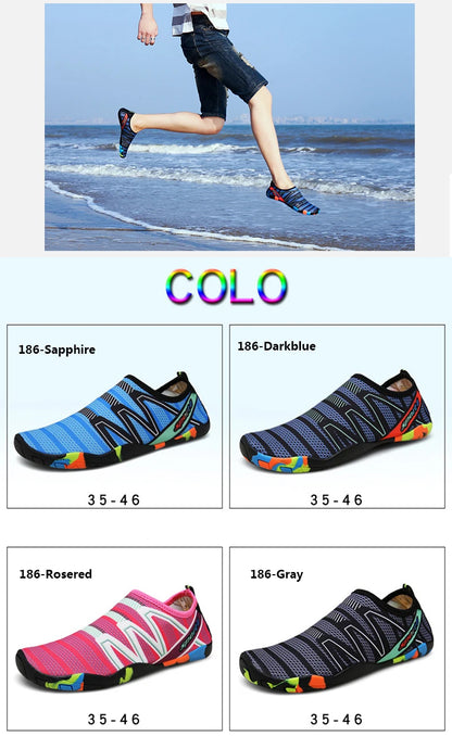 2023Yoga Sports Water Sneakers Unisex Swimming Aqua Seaside Barefoot Slippers Surf Upstream Light Quick-Drying Beach Water Shoes