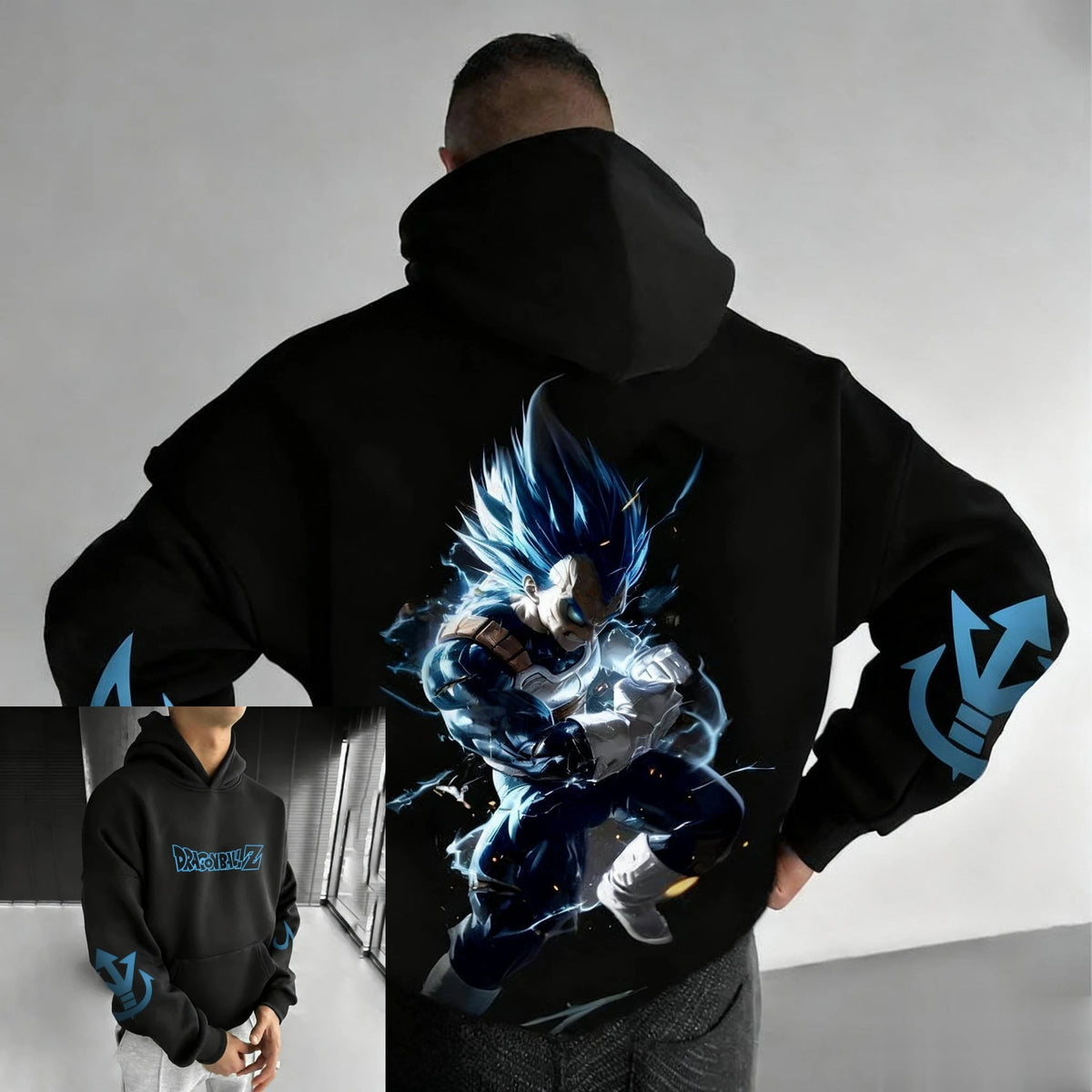 Sudadera con capucha de Dragon Ball con Goku para hombre y mujer, para primavera y otoño, ropa urbana, oversize, informal, con estampado de anime
