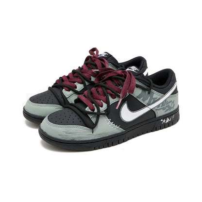 Sneakers personalizzate Nike Dunk Night Walker SAML Retro Urbane Casual a tomaia bassa, ammortizzanti, traspiranti e resistenti all’usura, da uomo