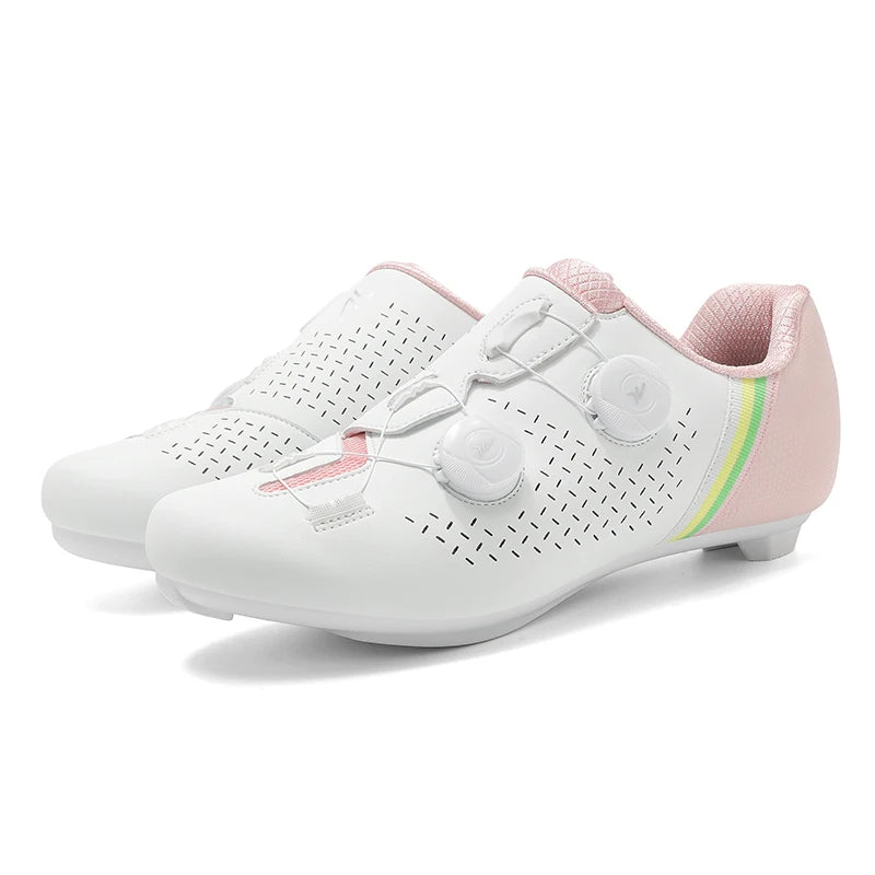 Road Cycling Shoes Flats Cleats Shoes Speed Cycling Sneakers Men’s Bike Shoes Women’s Self-Locking Non-slip Mountain Bicycle SPD Shoes