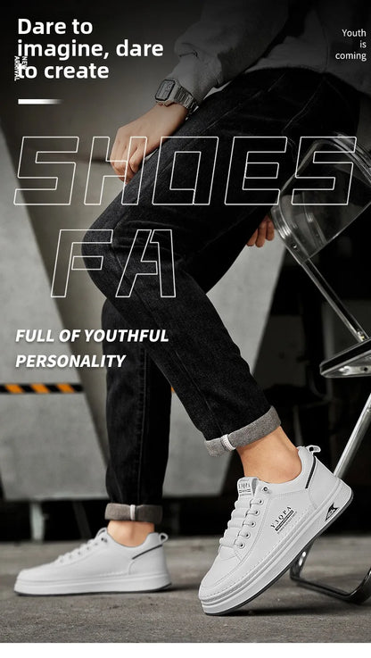 Men's summer fashionable casual driving shoes, sporty slip-on loafers, versatile comfortable breathable wear-resistant leather