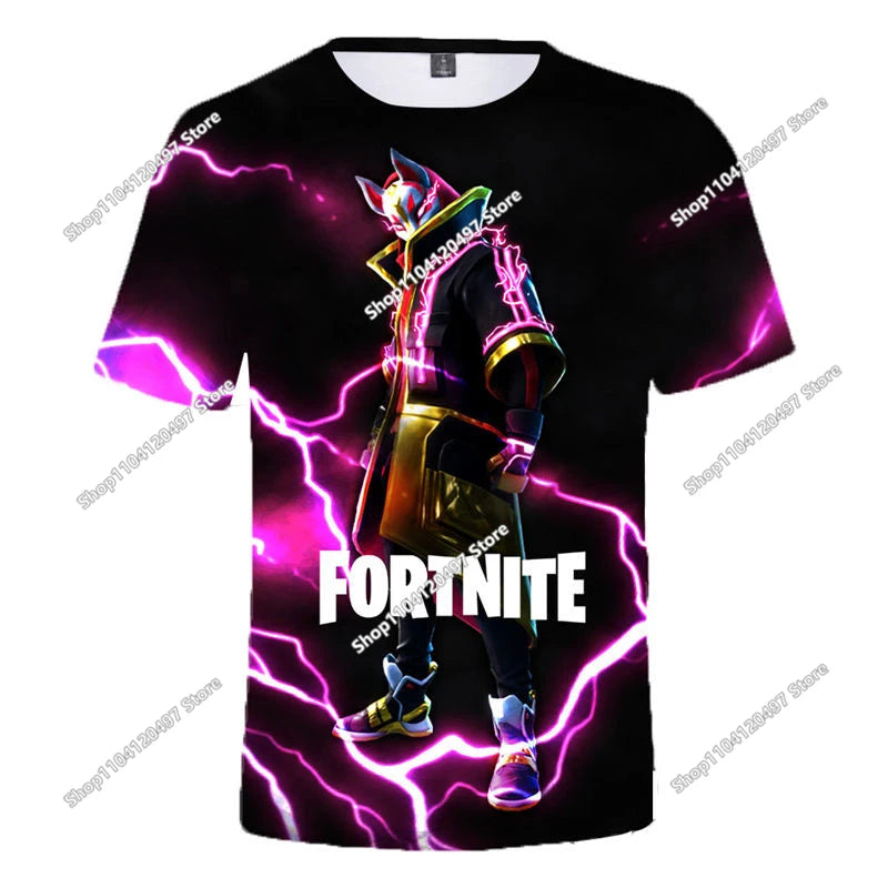 Fortnite Boys Clothes T Shirt Victory Hero Child Kids T-shirt Battle Royale 3d Girls Short Sleeve Tees Tshirt