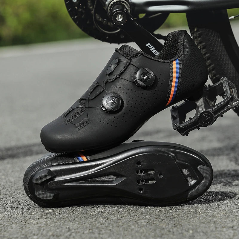 Road Cycling Shoes Flats Cleats Shoes Speed Cycling Sneakers Men’s Bike Shoes Women’s Self-Locking Non-slip Mountain Bicycle SPD Shoes