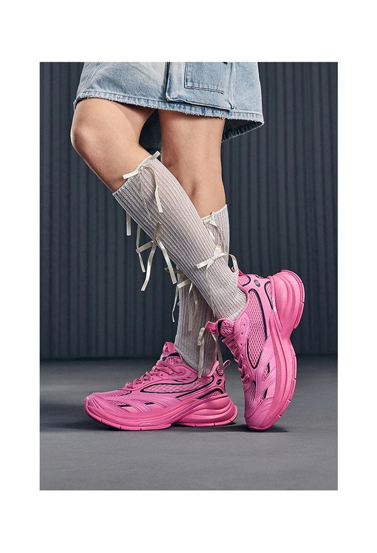 Xtep Basque 3 Sneakers Women Lightweight Wear-Resistant Trendy Durable Thick Sole Casual Sports Female Shoes 874218320006