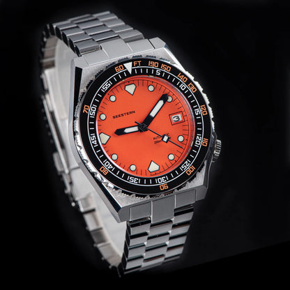 SEESTERN SUB600T V3 Men's Watch Automatic Diving Sapphire Wristwatch NH35 Movement Ceramic Bezel Luminous Date Jubilee Waterproof