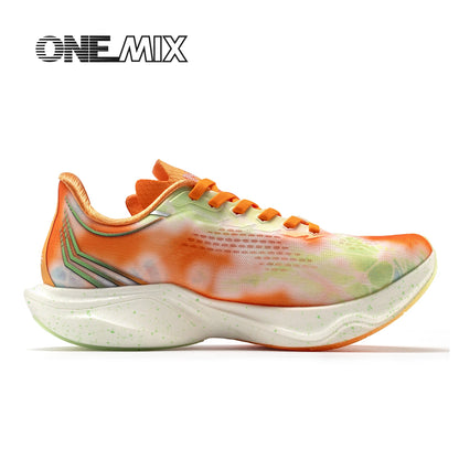 ONEMIX Nové nylonové běžecké boty s karbonovou deskou pro maraton a závody – tlumící nárazy, profesionální stabilní opora, ultralehké tenisky s odrazem