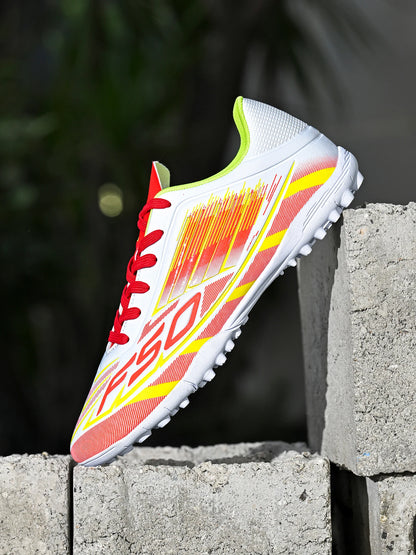 TF Soccer Cleats Children Kids Boys Girls PU Fabric Upper Rubber Sole Non-Slip Wear-Resistant Training Shoes