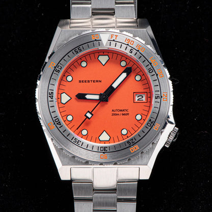 SEESTERN SUB600T V3 Men's Watch Automatic Diving Sapphire Wristwatch NH35 Movement Ceramic Bezel Luminous Date Jubilee Waterproof