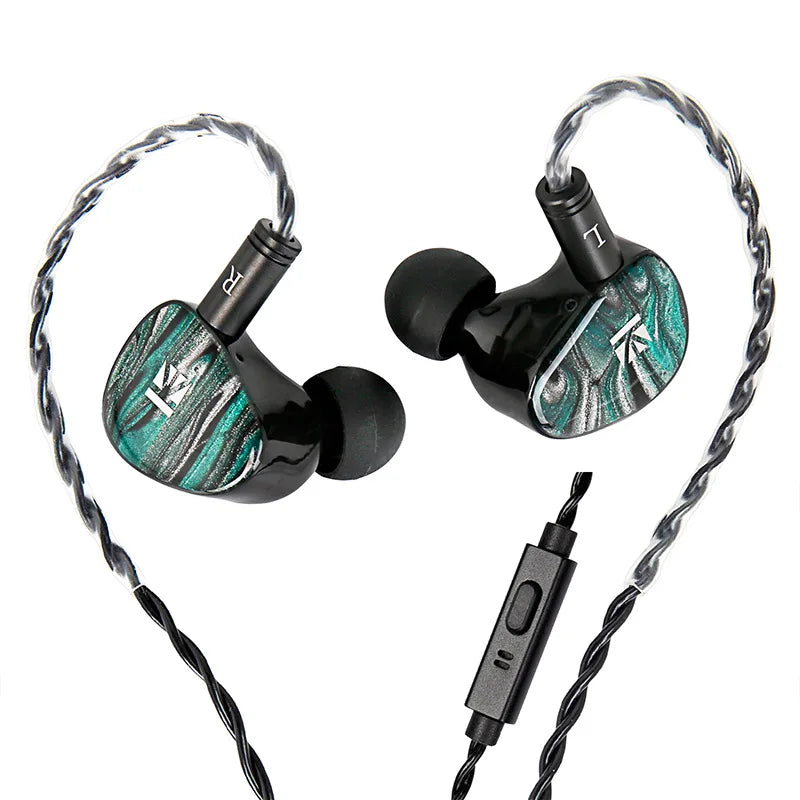 Écouteurs KBEAR KB03 Alkaid HIFI, écouteurs intra-auriculaires trn améliorés avec armature équilibrée Knowles, 1DD + 1BA + 1 à conduction osseuse