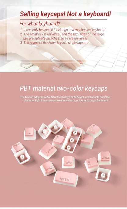 129 Keys PBT Double Shot ISO Layout Keycap Pudding Keycaps For Mx Switch Mechanical Keyboard OEM Profile RGB backlit Key Caps