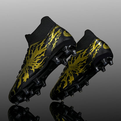 Chaussures de football ultra légères AG FG, tissu PU anti-transpiration, semelle TPU résistante à l'usure, ajustement confortable, unisexe, baskets d'entraînement sur herbe naturelle