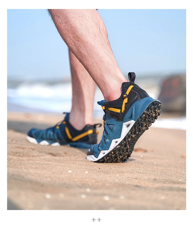 RAX New Men’s and Women’s Summer Hiking Shoes Breathable Upstream Shoes Trekking Aqua Shoes Outdoor Fishing Camping Sneakers for Men