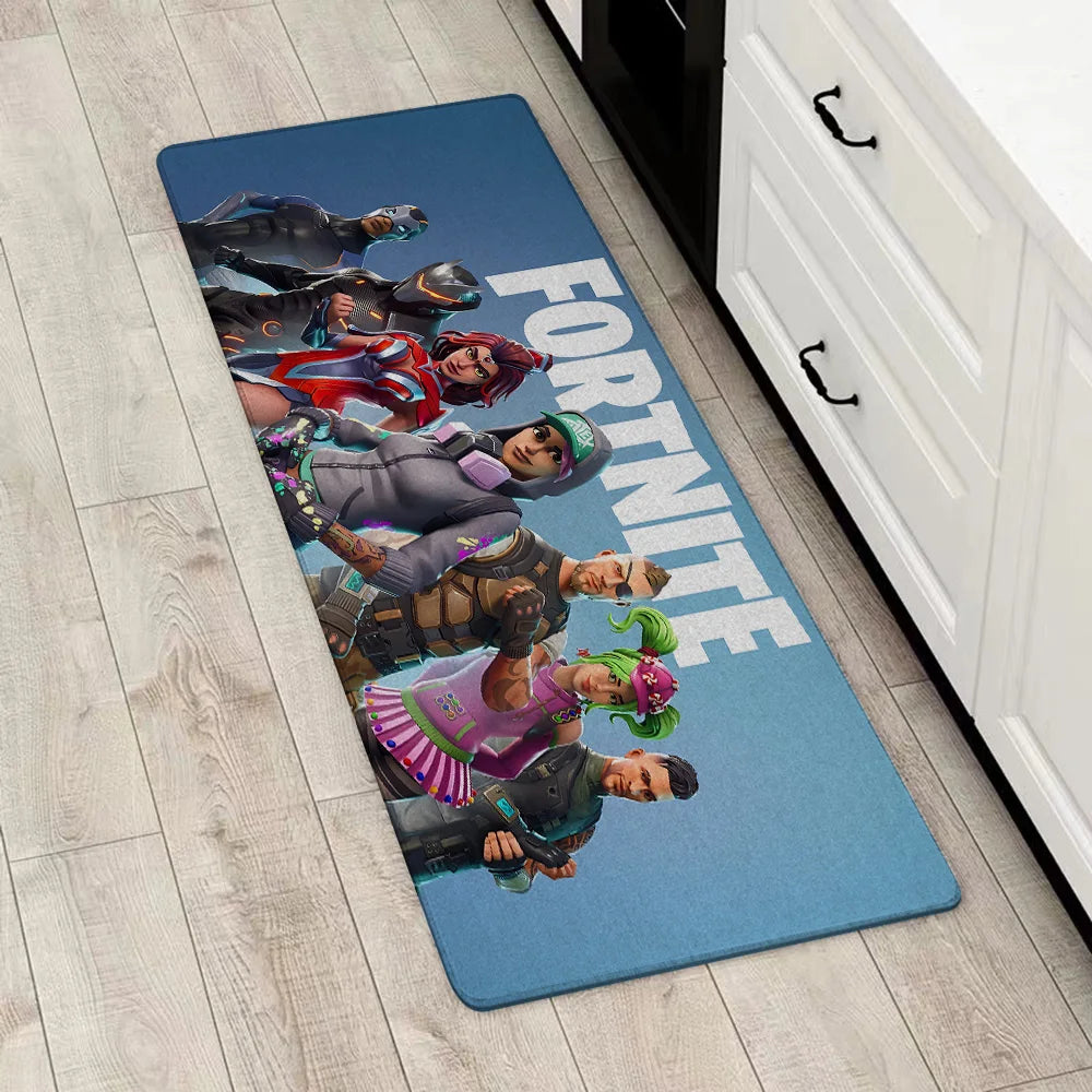 Fußmatte für die Eingangstür im Fortnites-Game-Design, rutschfester Küchenteppich, Teppiche für Wohnzimmer, Balkon und Badezimmer, Fußmatte, Bodenmatten, Teppich