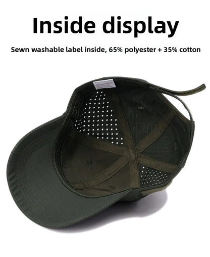 Athletic casual breathable camouflage baseball cap for men, military fan sun hat tactical hat military training hat bucket hat