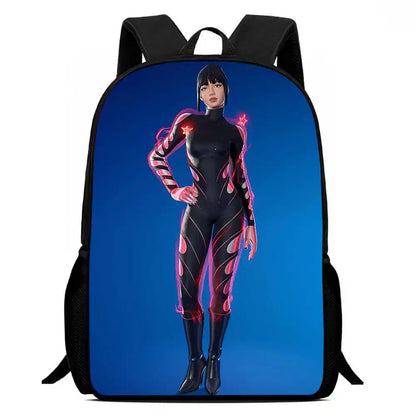 Kids School Backpack Cartoon Fort-nite Bags for Girls Boys Durable Lightweight Large Capacity Breathable