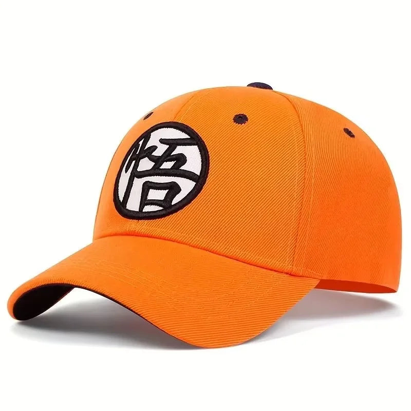 Dragon Ball Son Goku uniszex Gui Wu hímzéses baseball sapka tavaszi és őszi szabadtéri állítható alkalmi sapka napvédő sapka