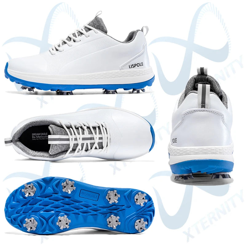 Hot Sale Leisure Golf Shoes Men's Waterproof Golf Spikes Sneakers Professional Non-Slip Golf Trainers Luxury Sports Shoes
