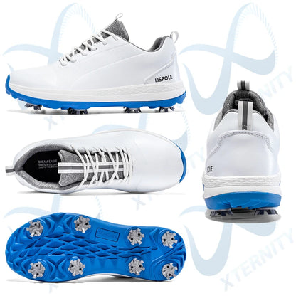 Hot Sale Leisure Golf Shoes Men's Waterproof Golf Spikes Sneakers Professional Non-Slip Golf Trainers Luxury Sports Shoes