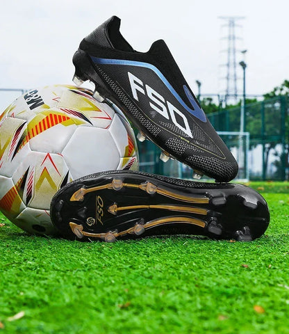 Nouvelles chaussures de football pour hommes, baskets de match, crampons de gazon antidérapants de haute qualité, chaussures de football d'extérieur pour garçons, chaussures de football montantes légères