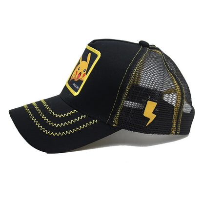 Anime Figure Pokemon Baseball Cap Pikachu Hat Adjustable Pokemon Cosplay Hip Hop Cartoon Adult Hats Boy Girl Kids Birthday Gifts