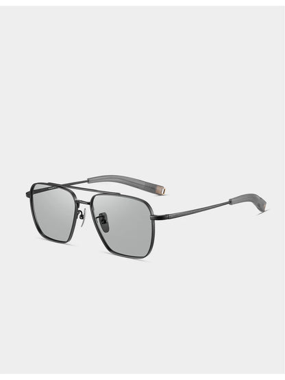 Ochelari de soare polarizați pentru bărbați CAPONI, Seiko, din titan pur, fotocromatici, pentru activități în aer liber și conducere, UV400, ochelari de soare de marcă originală BS50004