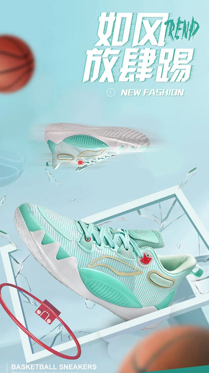 Men's Basketball Shoes Breathable Cushioning Non-Slip Wearable Running Shoes Gym Training Athletic Basketball Sneakers for Men