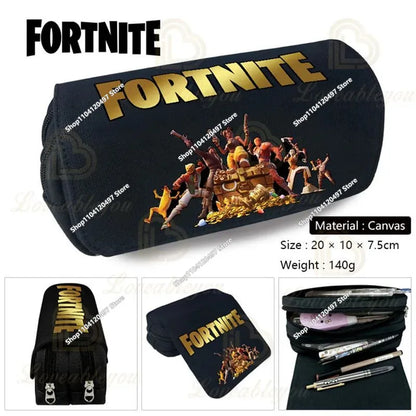 Fortnite Anime Character New Backpacks Cartoon Battle Royale Student 3-piece Set Book Bag Meal Box Pen Bag Anime Gifts