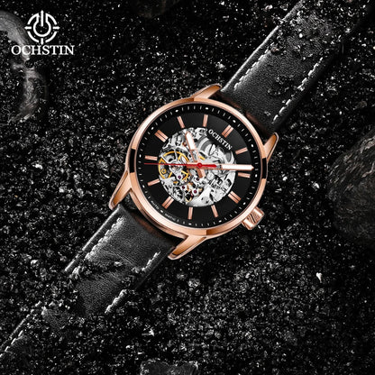 OCHSTIN Automatic Mens Watches Top Brand Luxury Royal Luminous Skeleton Waterproof Mechanical Fashion Male Clock Gifts for Men