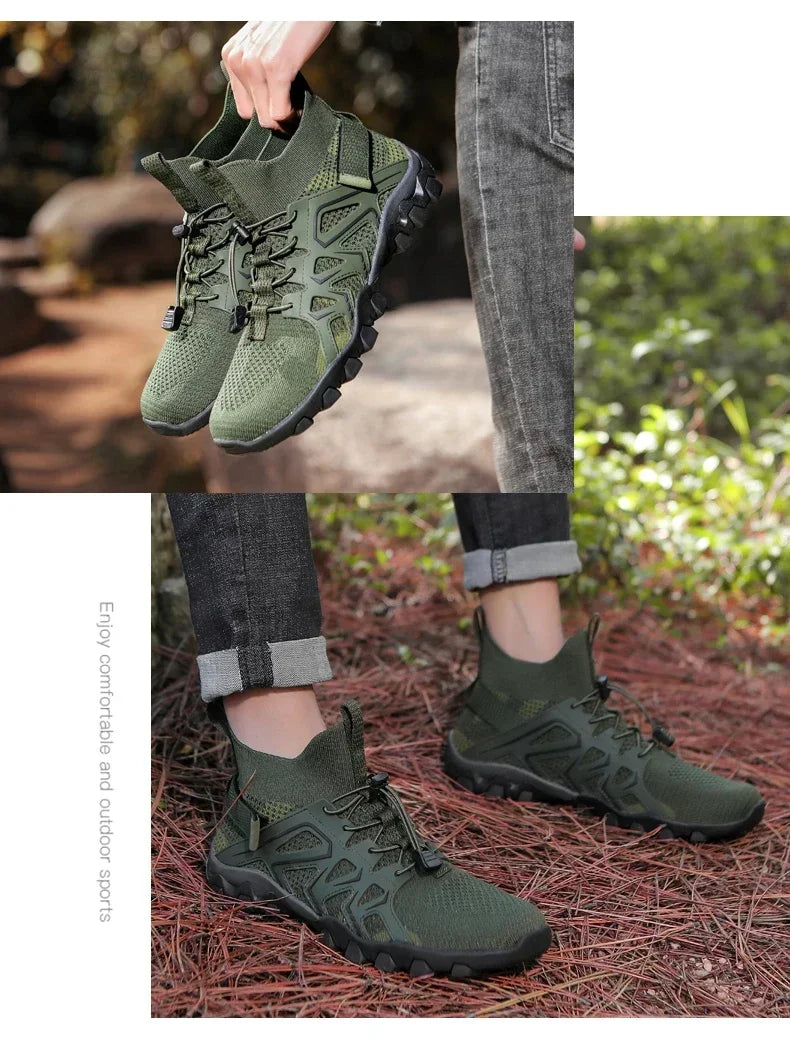 Unisex Breathable Quick-Drying Fishing Water Sport Shoes Summer Upstream Barefoot Aqua Boots Outdoor Non-Slip Women Beach Shoes