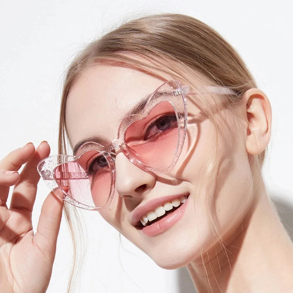 Ochelari de soare în formă de inimă pentru petrecerea burlacelor, decor pentru nuntă și petrecerea de nuntă, accesorii pentru petrecerea burlacelor, cadou pentru viitoarea mireasă și domnișoarele de onoare