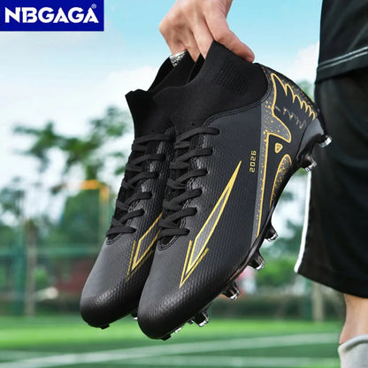 Chaussures de football unisexes tendance, crampons antidérapants, baskets d'entraînement légères, chaussures de football d'extérieur pour hommes