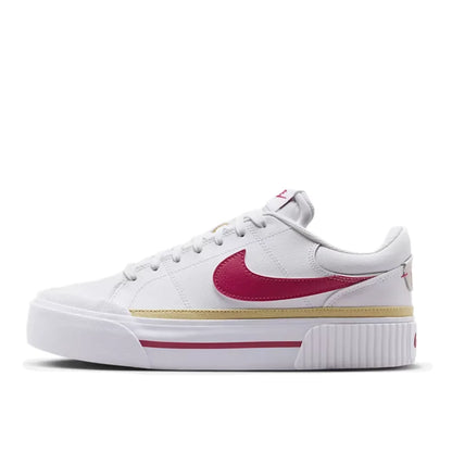 Nike Court Legacy Lift -korotettu pohja: luistamaton, mukava iskunvaimennus, kestävät klassiset lenkkarit DM7590-112