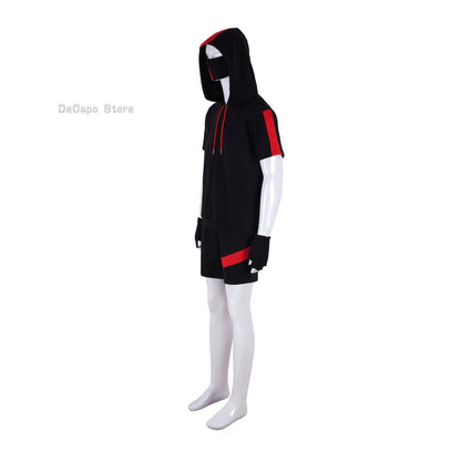 Adults Kids Fortnit Cosplay IKONI EPIC Outfit Skin Battle Uniforms Costume Clothes Uniform Anime Game Cosplay Halloween SRR7IA