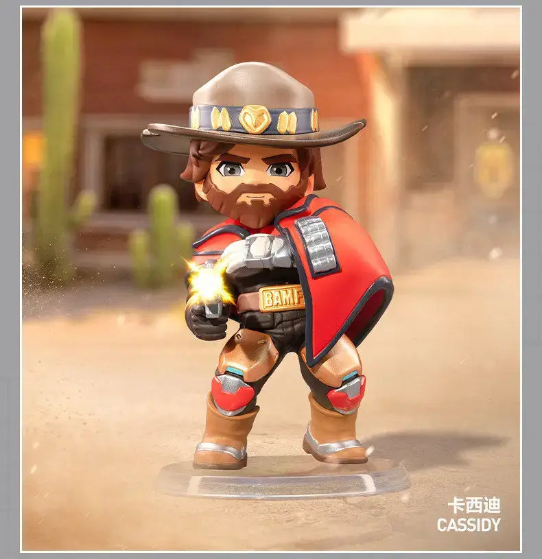 POP MART Genuine Overwatch Play Of The Game Series Blind Box PVC Collectible Figurines Desktop Ornaments Girl Toy Model For Fans