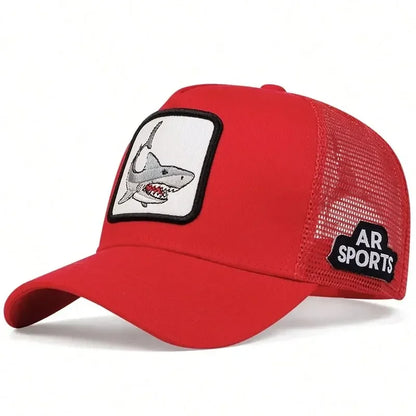 Animal embroidery net rooster hat male and female animal baseball cap hip Hop duck cap suitable for outdoor sports fishing visor