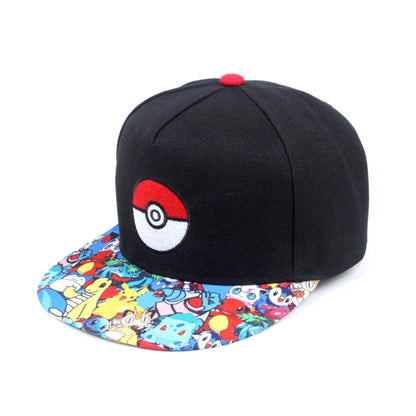 Anime Figure Pokemon Baseball Cap Pikachu Hat Adjustable Pokemon Cosplay Hip Hop Cartoon Adult Hats Boy Girl Kids Birthday Gifts