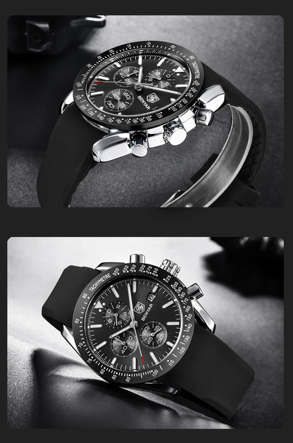 Orologio da uomo BENYAR 5140, orologio sportivo casual, orologio al quarzo di lusso impermeabile, cronografo militare di marca di alta gamma.