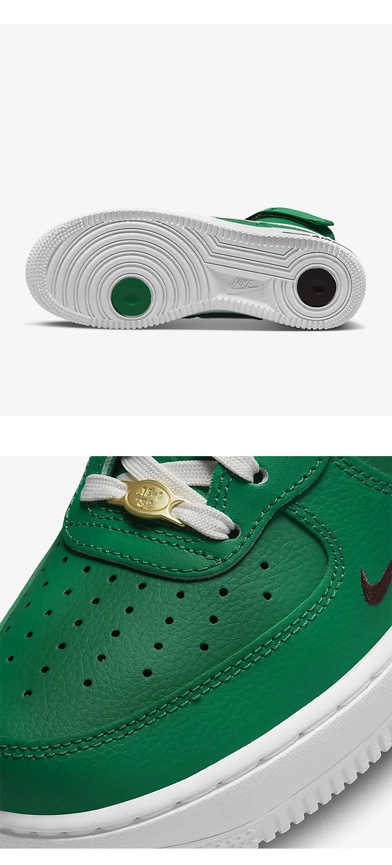 Nike alkuperäiset Air Force 1 -naisten korkeavartiset vapaa-ajan lenkkarit DQ7584-300