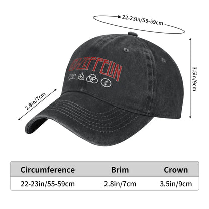 Baseball Cap 2026 Led Zeppelin Summer Y2k Retro Trucker Hat Women Men Custom DIY Hiking Fishing High Quality Snapback Cap