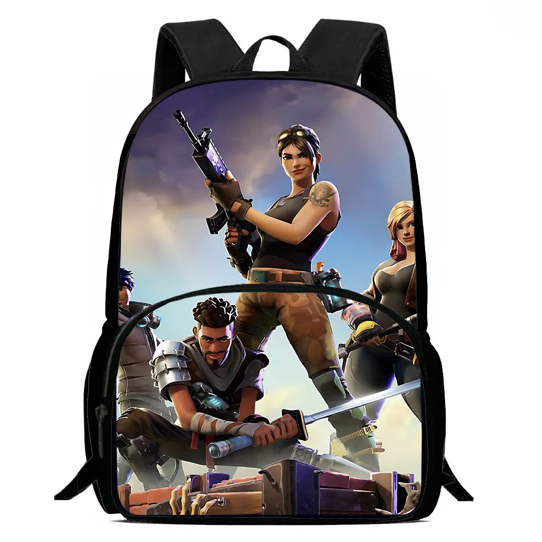 Classic Game FortniteS Kids Backpacks Boys Girls Student Birthday Gift Child School Bags Large Capacity Camping Durable Rucksack