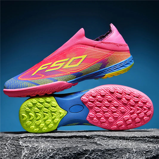 Miesten jalkapallokengät Ultralight Sport Sisäpelikengät Jalkapallokengät Nurmikenttä Aikuiset Luistamattomat FG Turf Futsal Mukavat