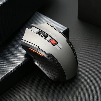 2.4G Wireless Mouse 1600DPI Optical Gaming Mouse with USB Receiver, 6-Button Ergonomic Wireless Mouse for PC, Laptop & Computer