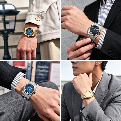 PAGANI DESIGN Men's Quartz Watches Ultra-Thin 7mm Series 37mm Sapphire Stainless Steel Waterproof Watches for Men TMI VJ21